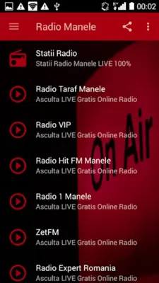 Radio Manele Live android App screenshot 4